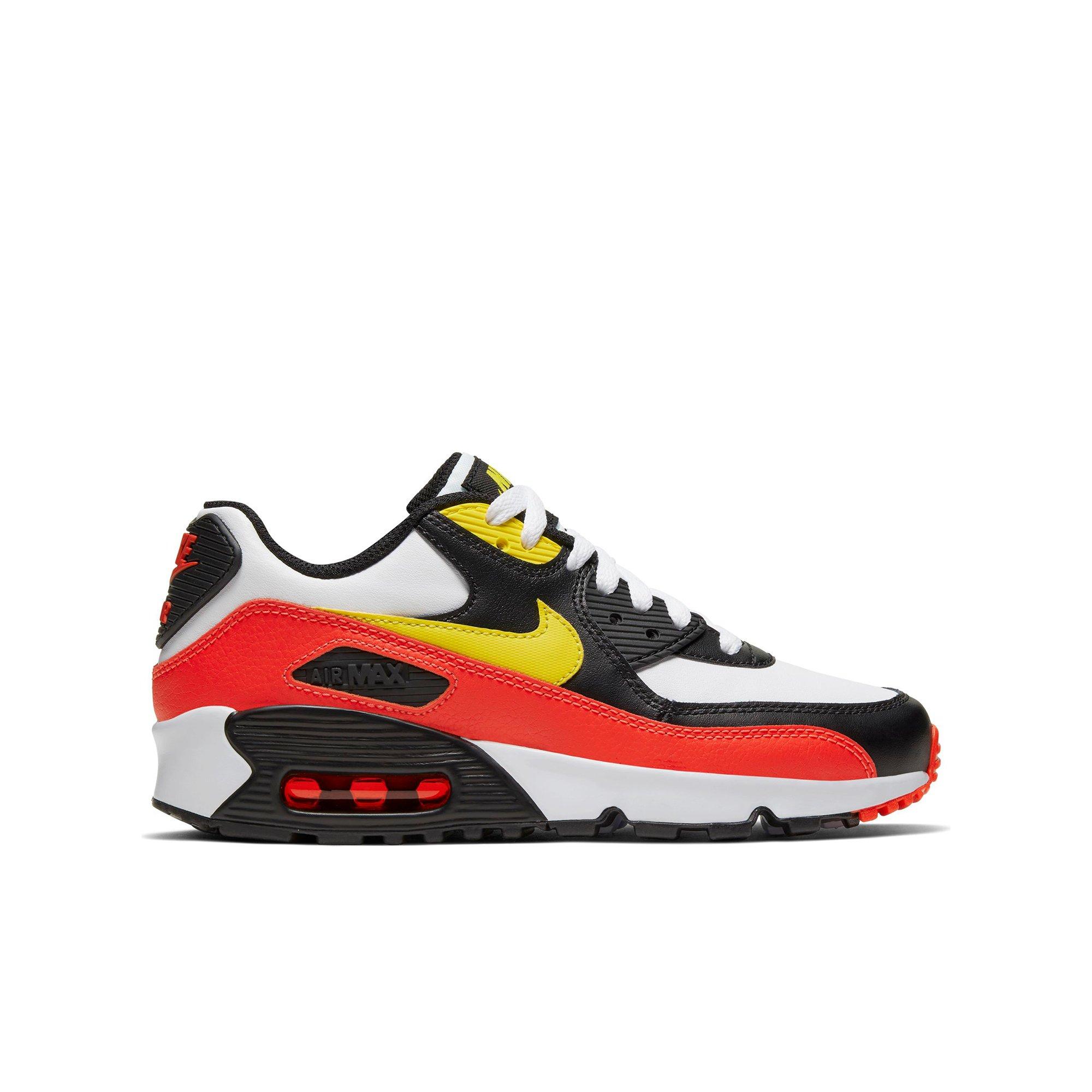 yellow and red air max